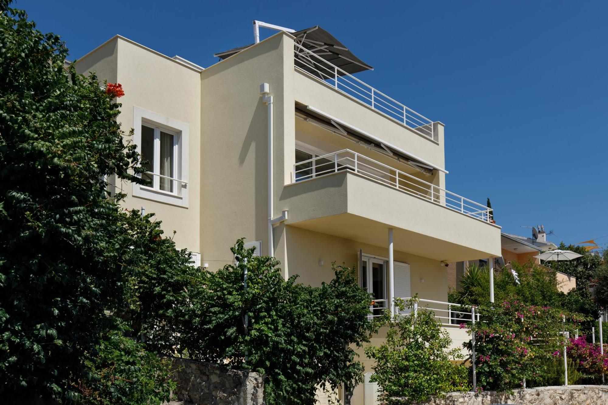 טרוגיר Villa Anadea With Hot Tub Overlooking Sea מראה חיצוני תמונה